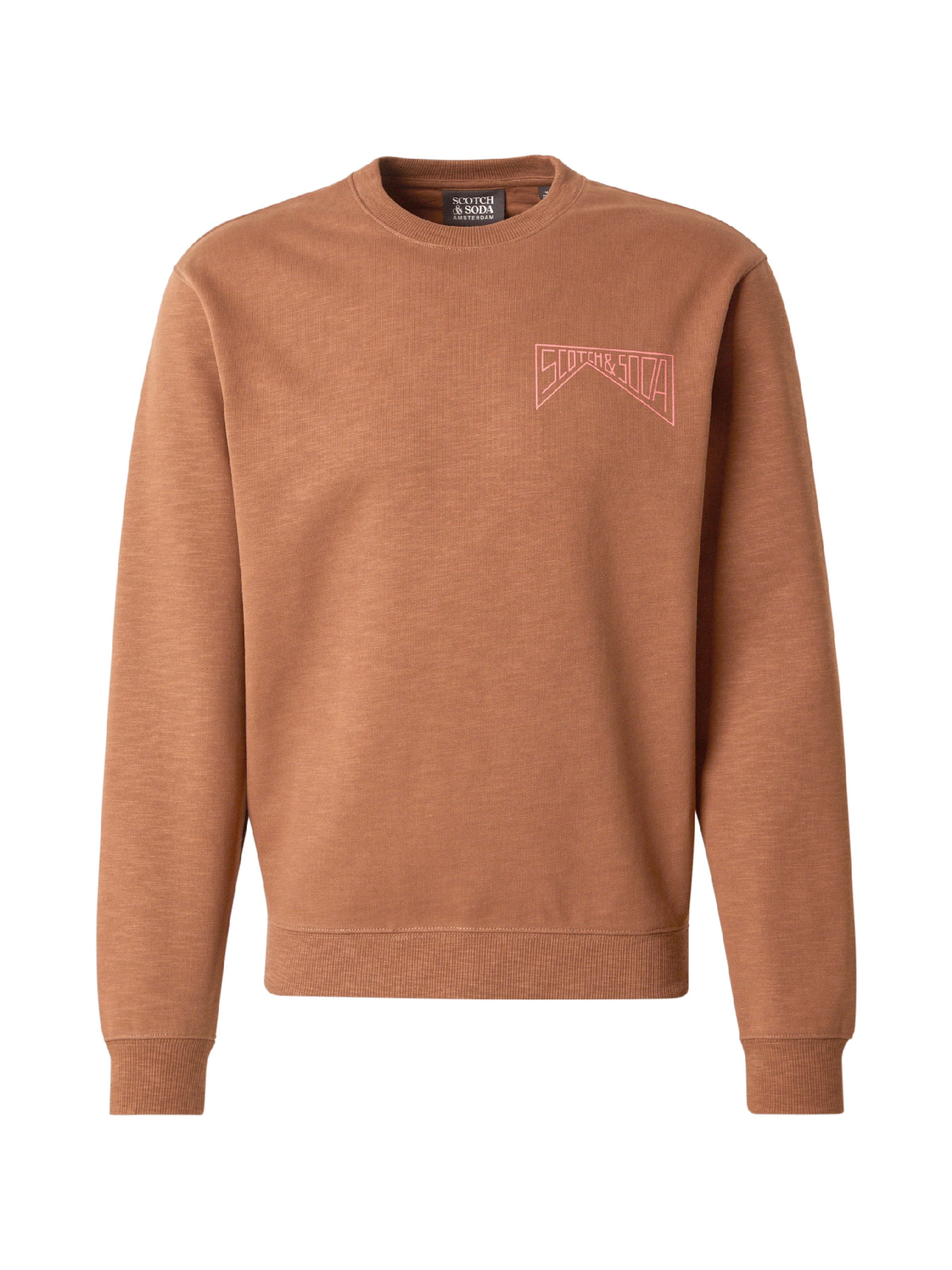 SCOTCH & SODA Sweatshirt in Braun: Vorderseite