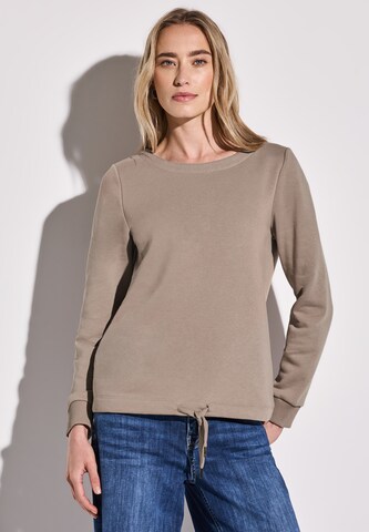 STREET ONE Sweatshirt in Beige: Vorderseite