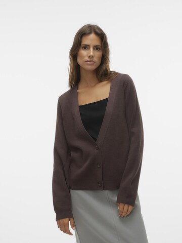 VERO MODA Strickjacke 'Mathilde' in Braun: predná strana