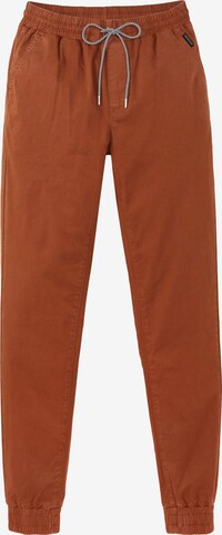 recolution Pants in Brown: front