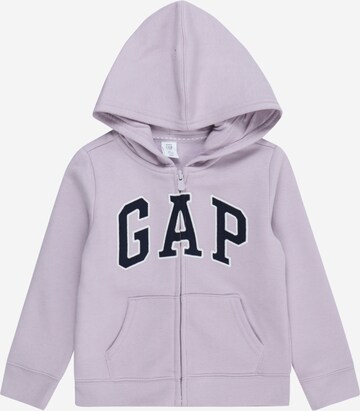 GAP Кофта на молнии в Лиловый: спереди