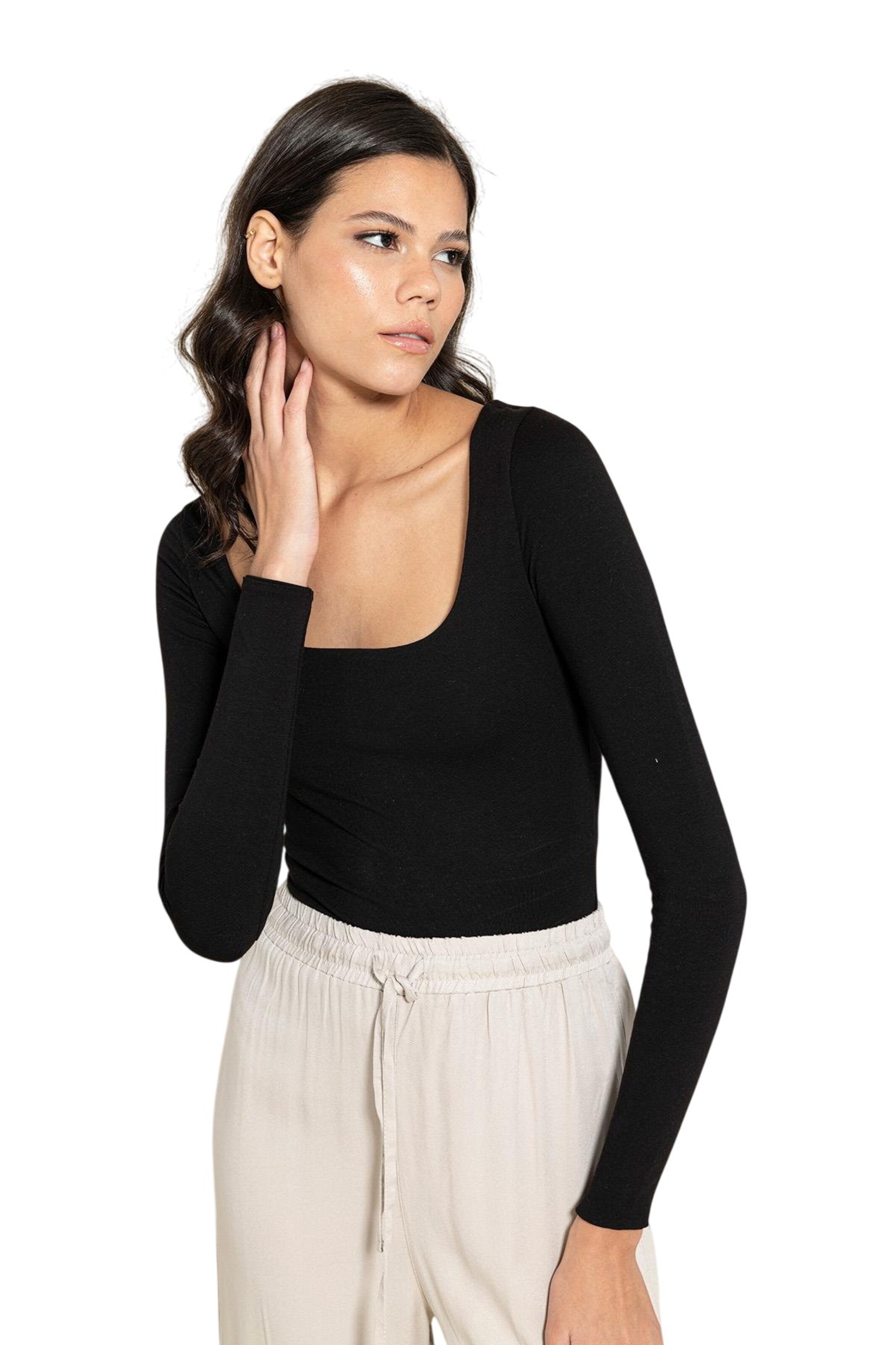 For You Moda Shirt in Black