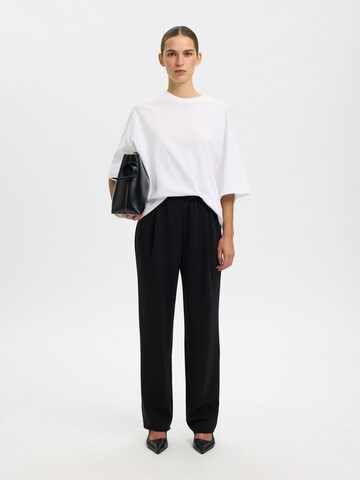 SELECTED Regular Veckad byxa 'SLFTENNY' i svart