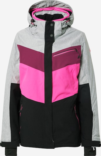 Geacă sport KILLTEC pe gri deschis / roz / roșu-violet / negru, Vizualizare produs
