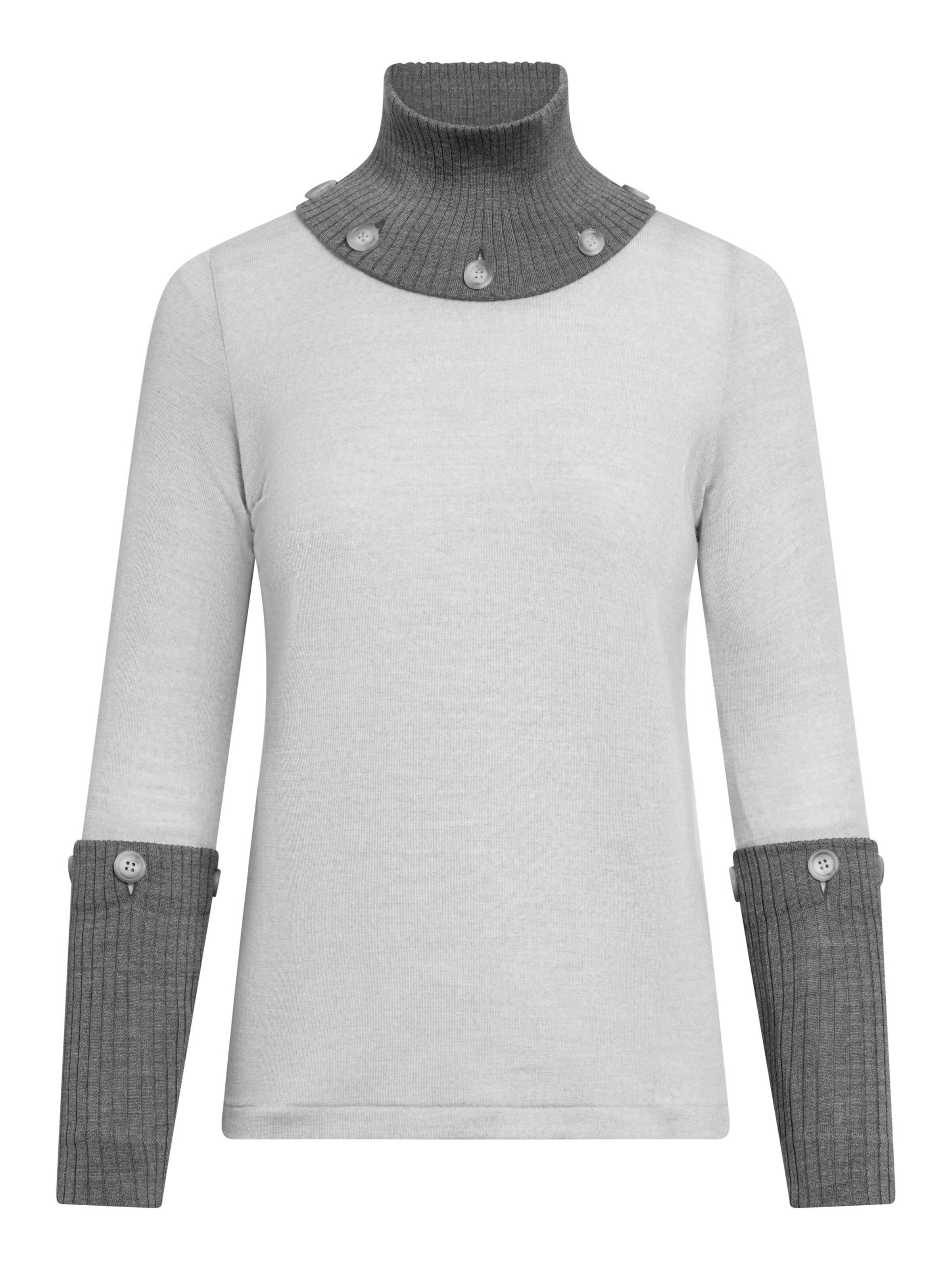 TOOche Pullover 'Cozy Grace'‌‌‌‌‌‌‌‌‌ in Grau: Vorderseite