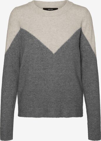 VERO MODA Sweater 'Plaza' in Grey: front