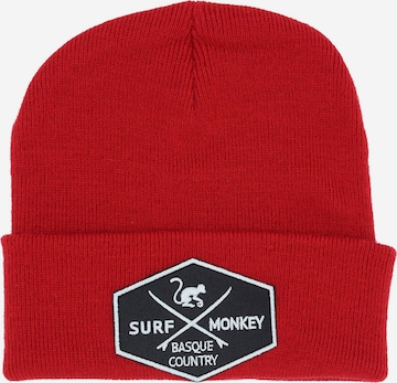 Bonnet Surf Monkey en rouge : devant