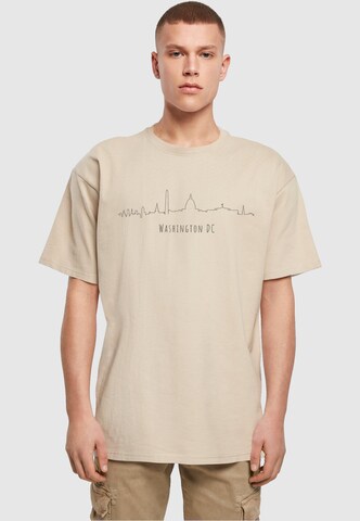 Merchcode Shirt 'Washington' in Beige: voorkant