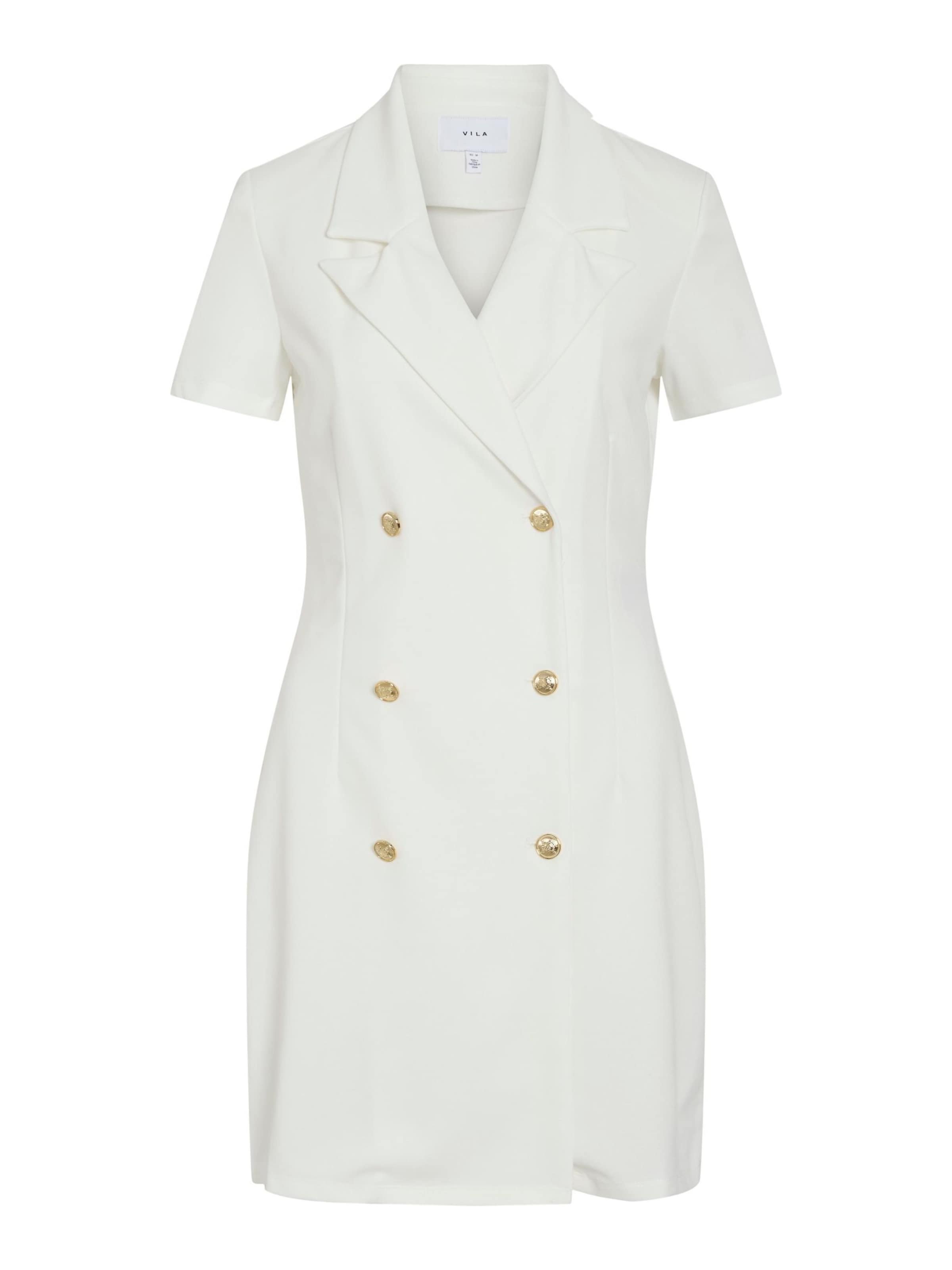 VILA - Vestido en blanco: frente