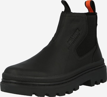 Palladium Chelsea Boots i sort: forside