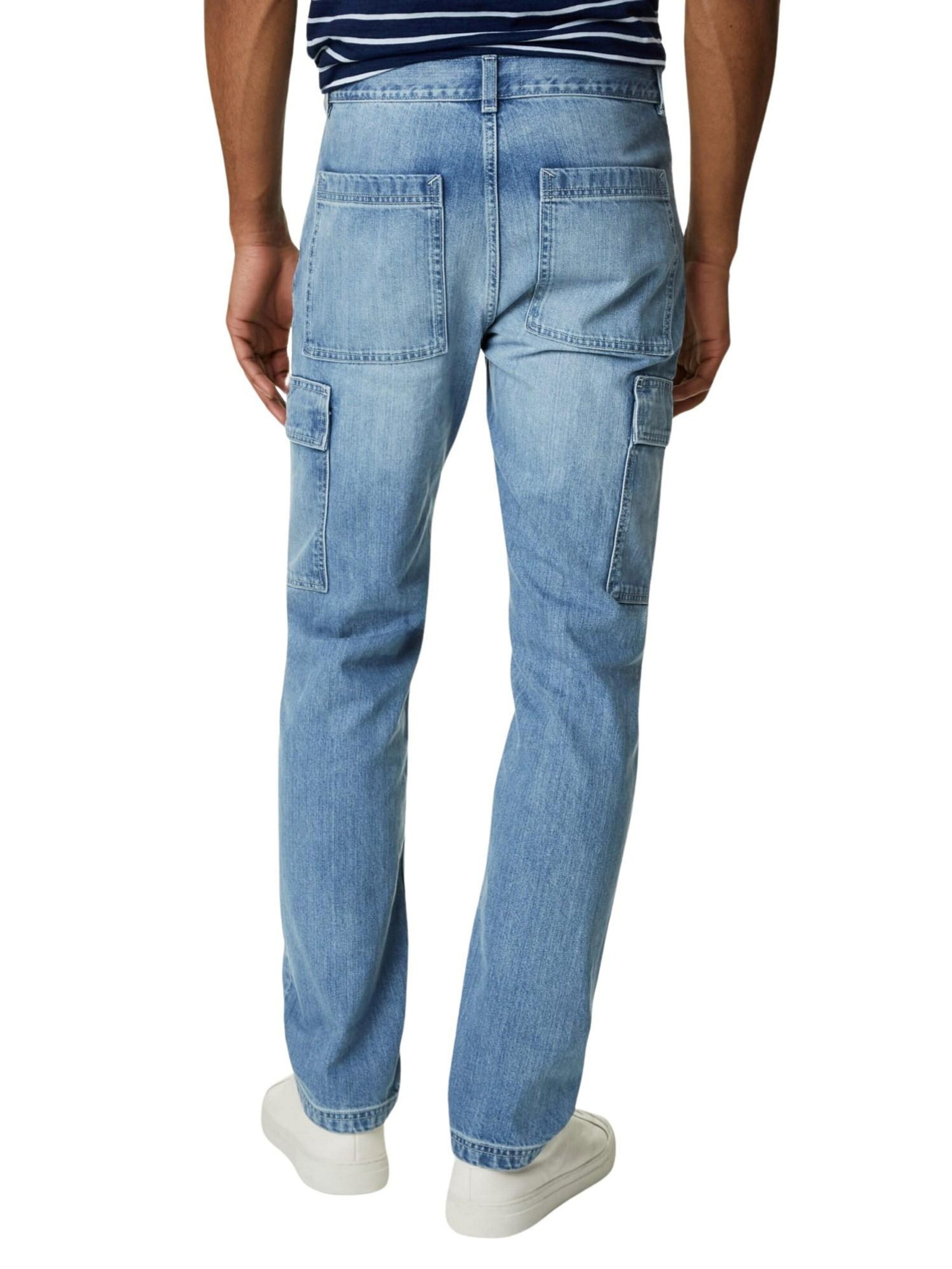 regular Jeans cargo di Marks & Spencer in blu