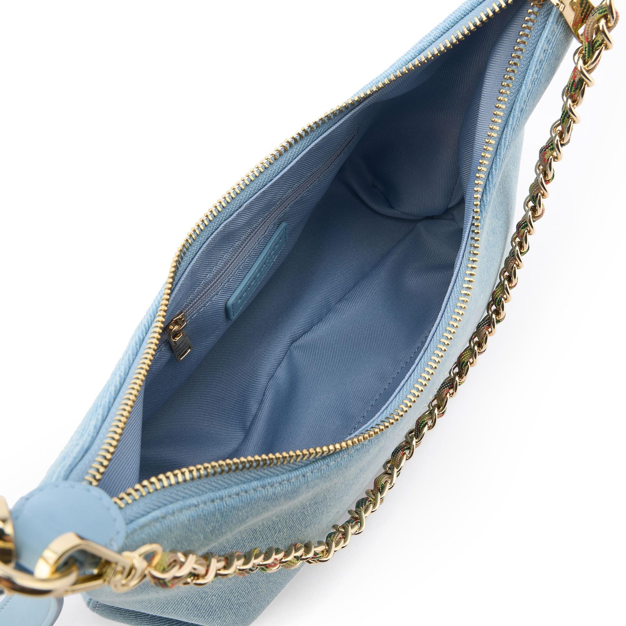 Seidenfelt Schultertasche 'Huuvari' in Blau