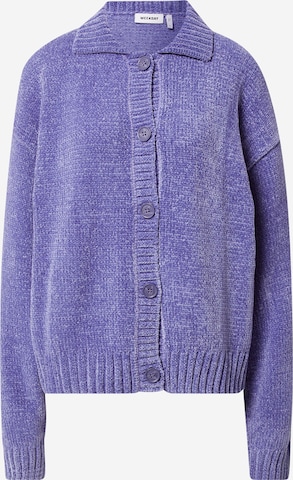 Cardigan WEEKDAY en violet : devant