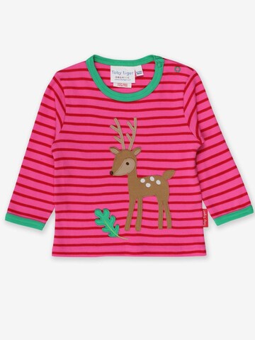 Toby Tiger Shirt 'Rehkitz' in Pink: Vorderseite
