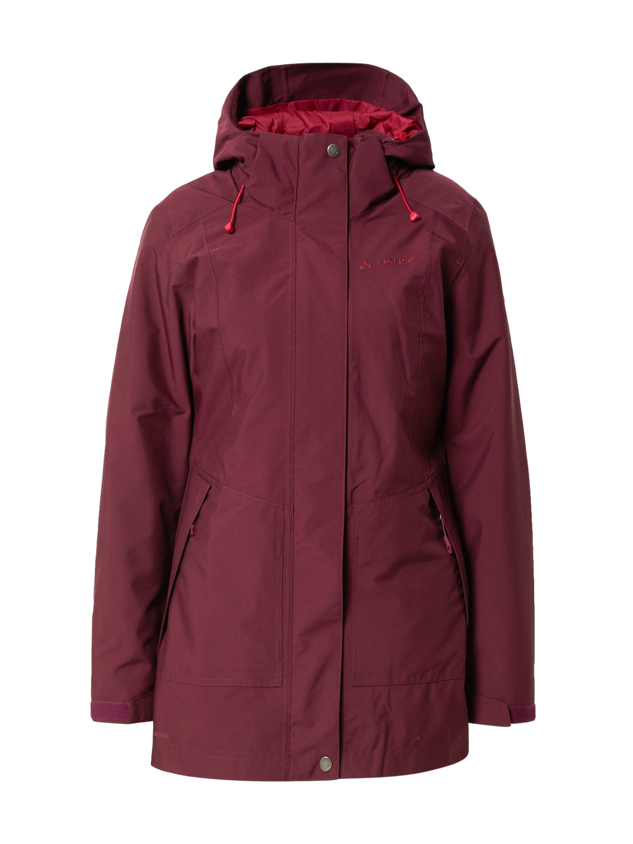 VAUDE Jacke 'Idris' in Rot: Vorderseite