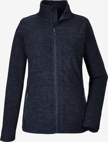 KILLTEC Athletic Fleece Jacket in Blue: front