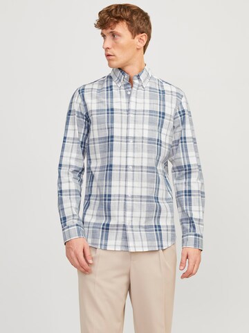 JACK & JONES Comfort fit Srajca 'Blubrook' | modra barva: sprednja stran