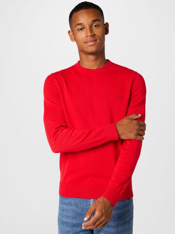 HUGO - Pullover 'San Cassius-C1' em vermelho: frente