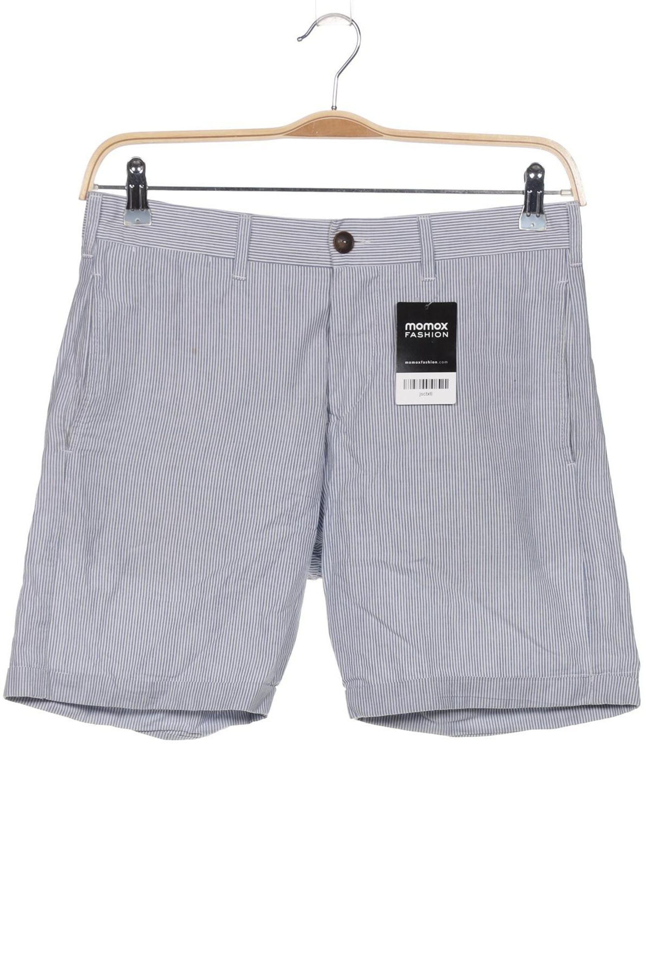 KnowledgeCotton Apparel Shorts in 30 in Blue: front