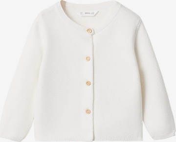 MANGO KIDS Knit Cardigan 'BOBA6' in White: front