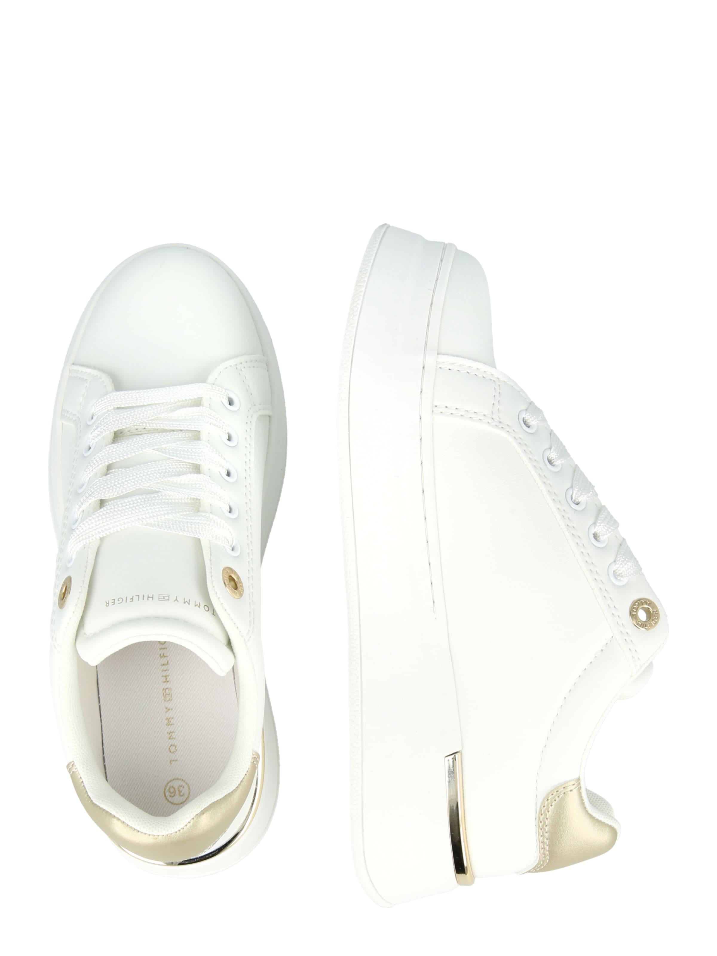 TOMMY HILFIGER Sneaker 'MILA' i vit