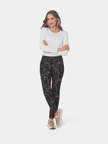 Regular Pantalon 'CARLA' Goldner en gris