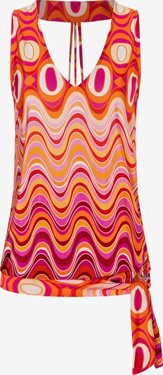 Ana Alcazar Top 'Piasi' in orange / pink / dunkelrot / weiß, Produktansicht