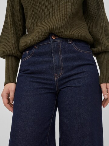 VILA Wide Leg Jeans 'Jedark' in Blau