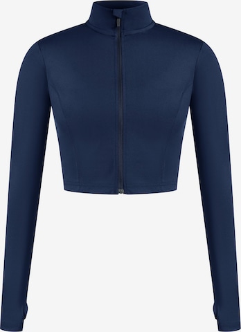 Smilodox Crop Jacke ' Nilai ' in Blau: Vorderseite