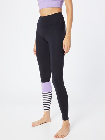 Hey Honey Skinny Sportbroek 'Verbana' in Lila: voorkant