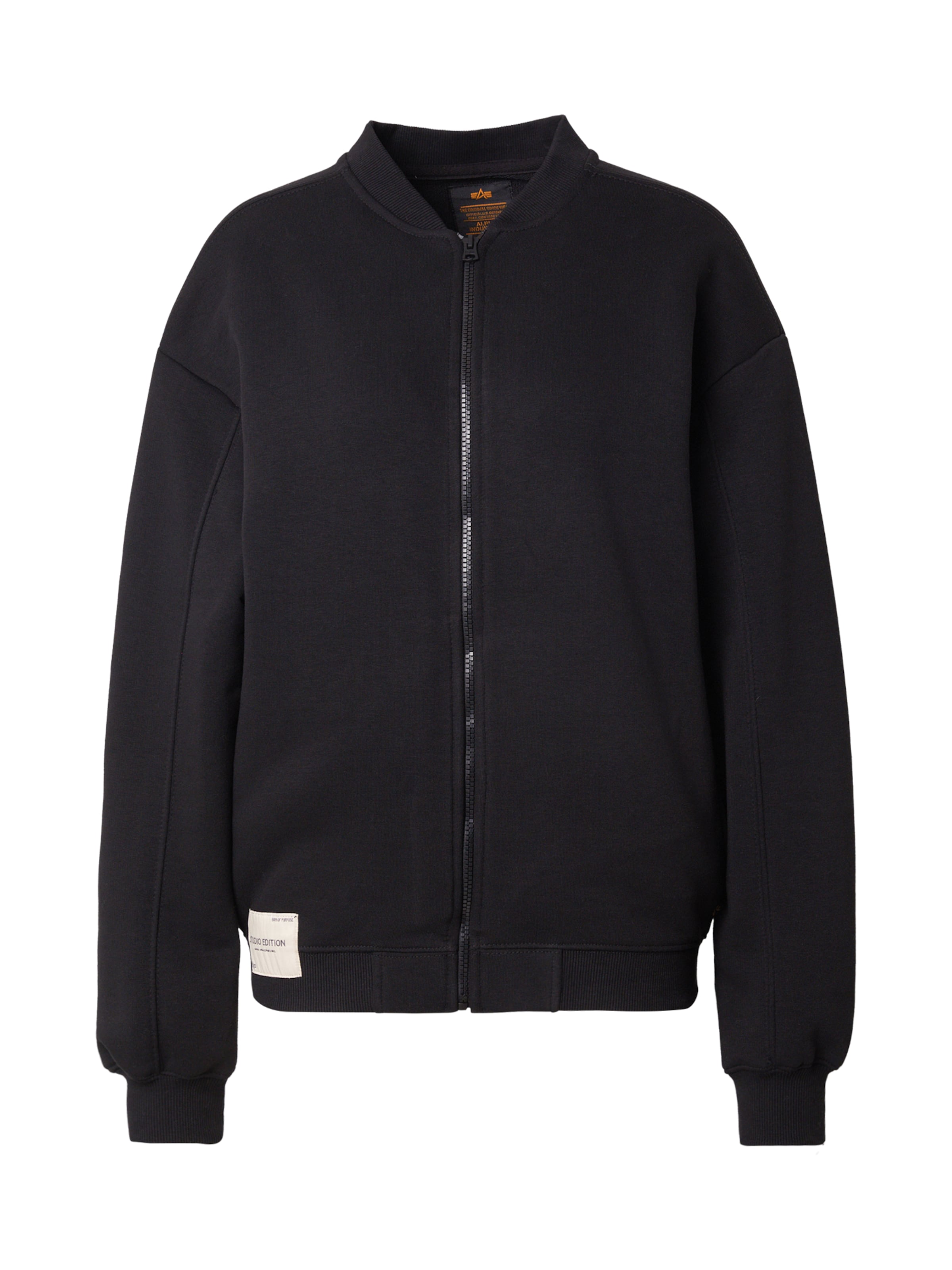 Veste mi-saison 'Studio Edition' ALPHA INDUSTRIES en noir : devant