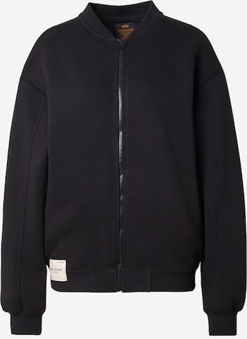 juoda ALPHA INDUSTRIES Demisezoninė striukė 'Studio Edition': priekis