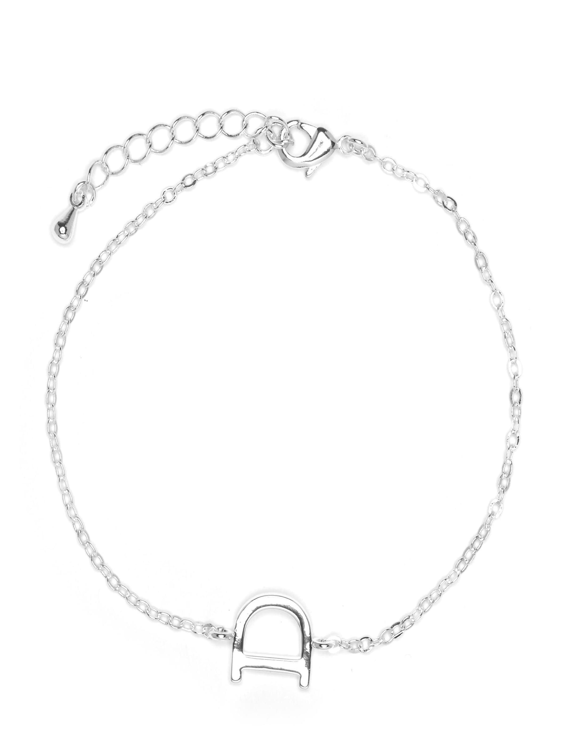 Bracelet 'Alphabet D' Luxenter en argent