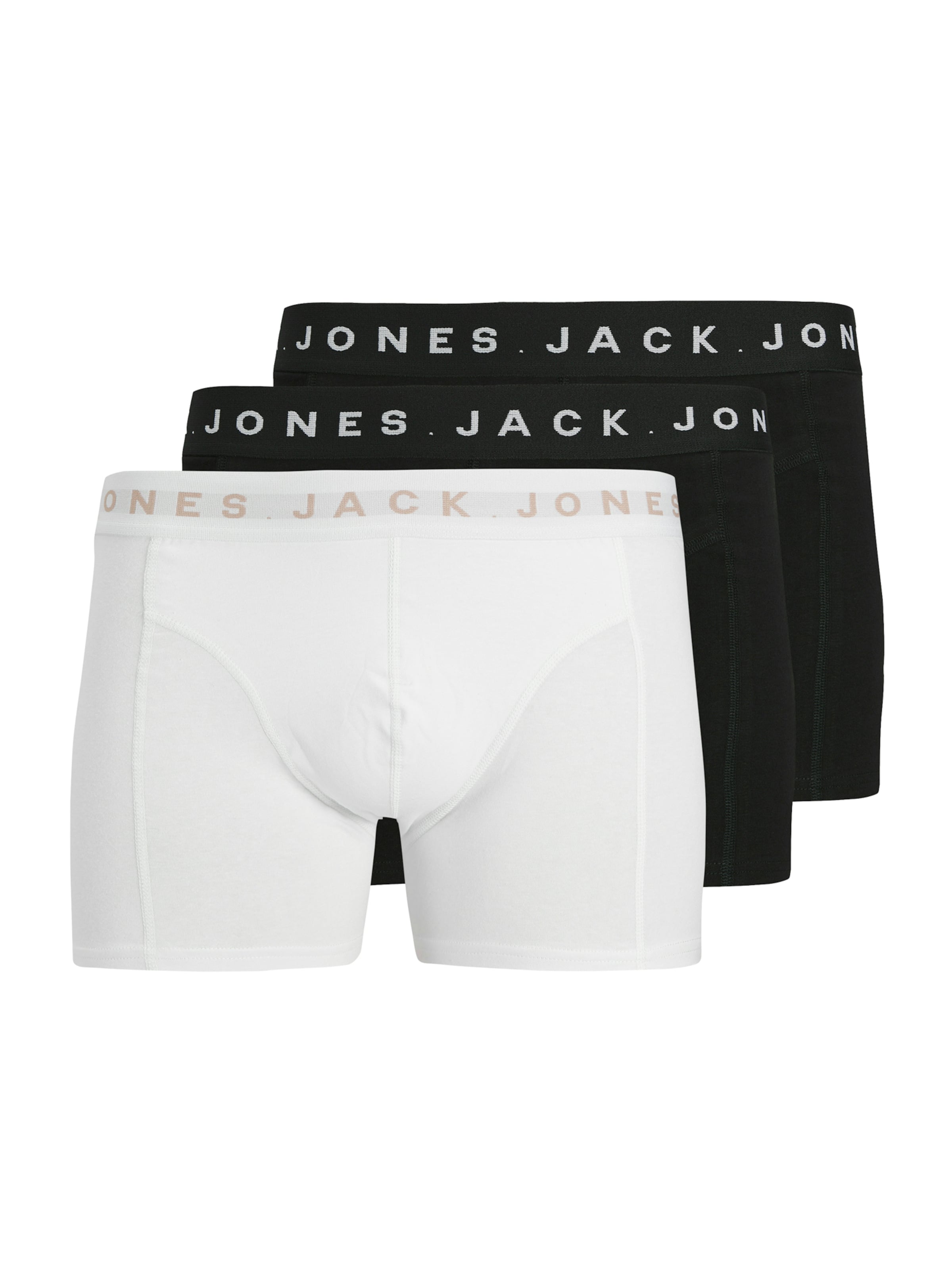 JACK & JONES Bokserid 'JACBENNETT', värv must: eest vaates
