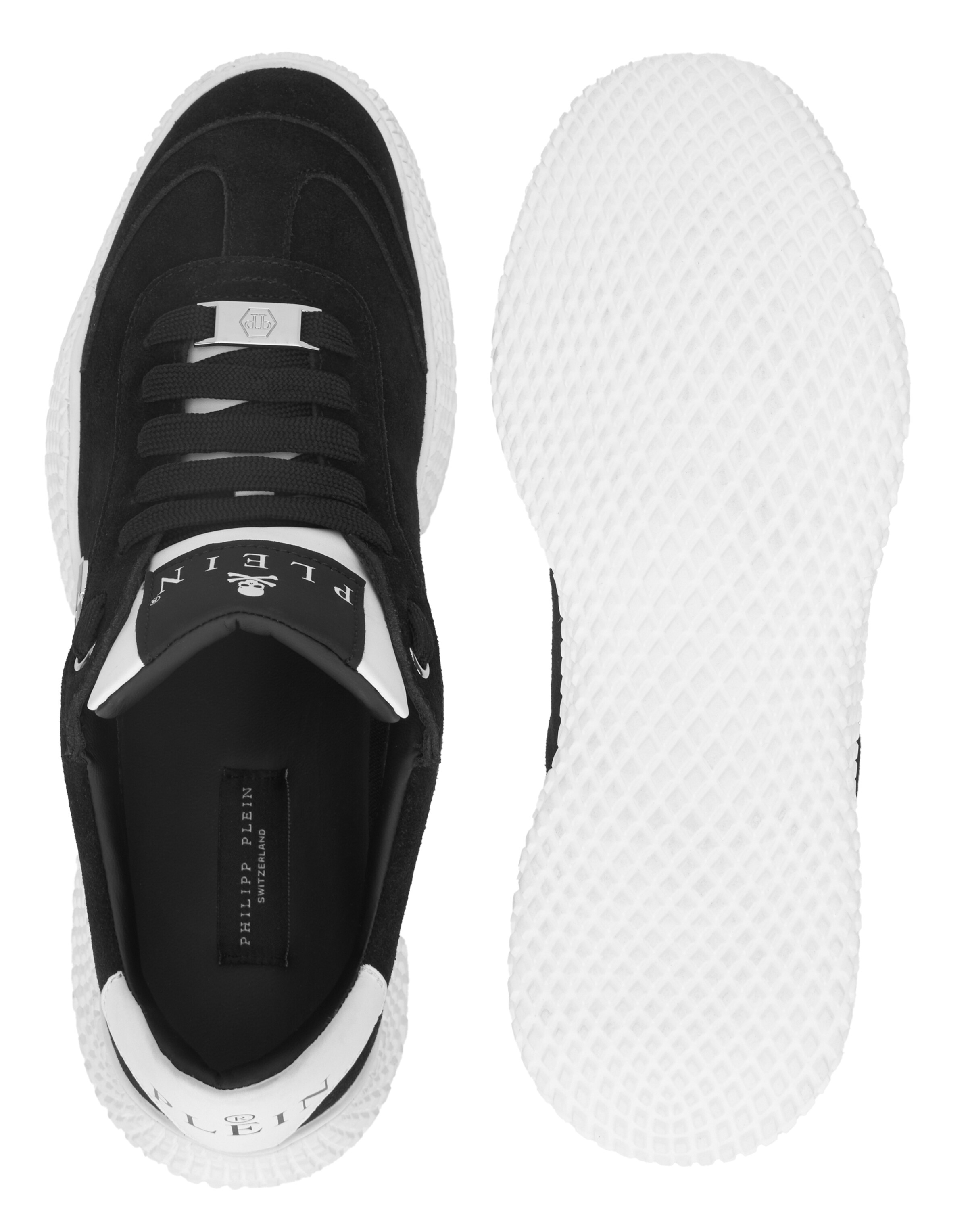 Baskets basses ' Hexagon ' Philipp Plein en noir
