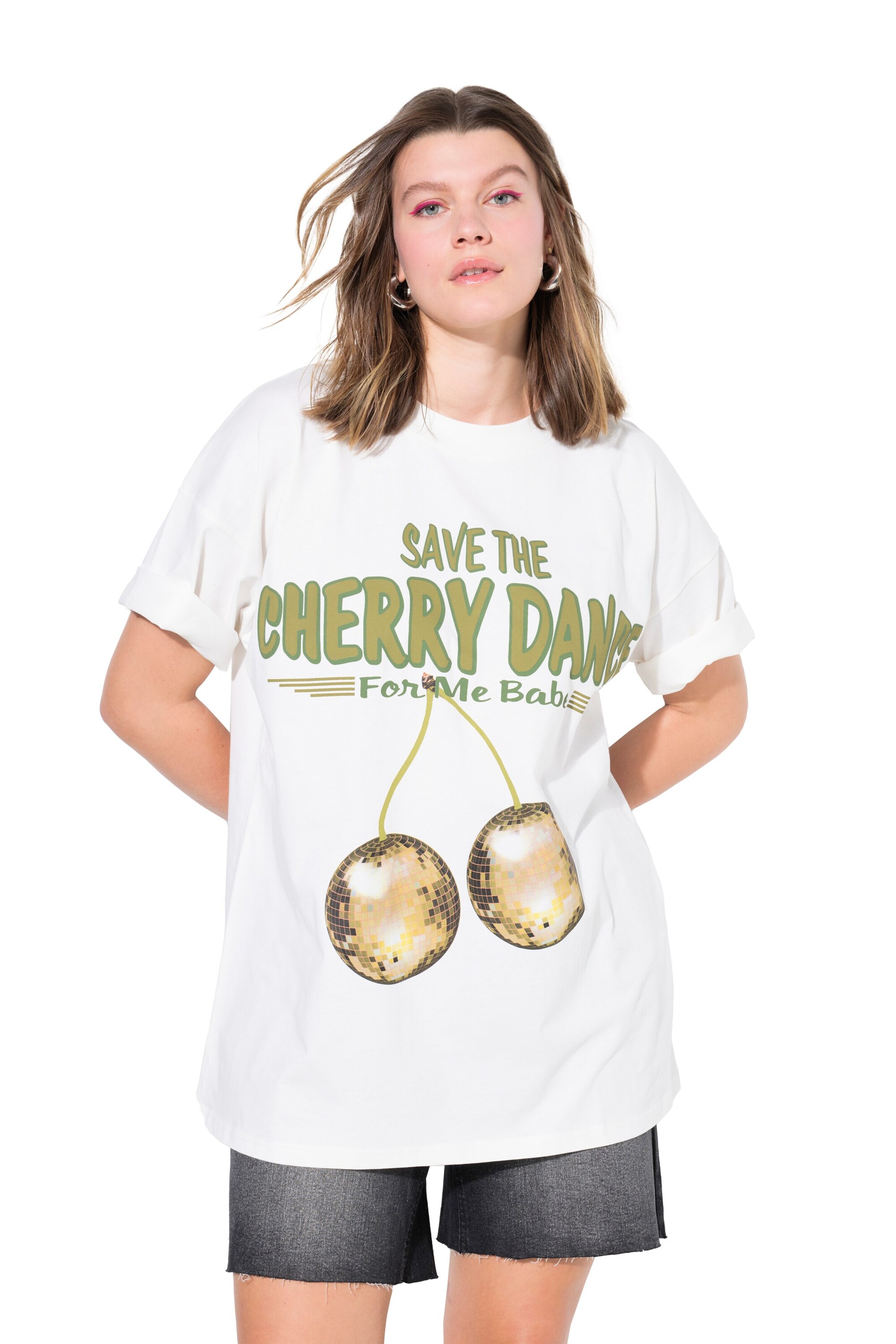 Studio Untold Oversized Shirt in White: front