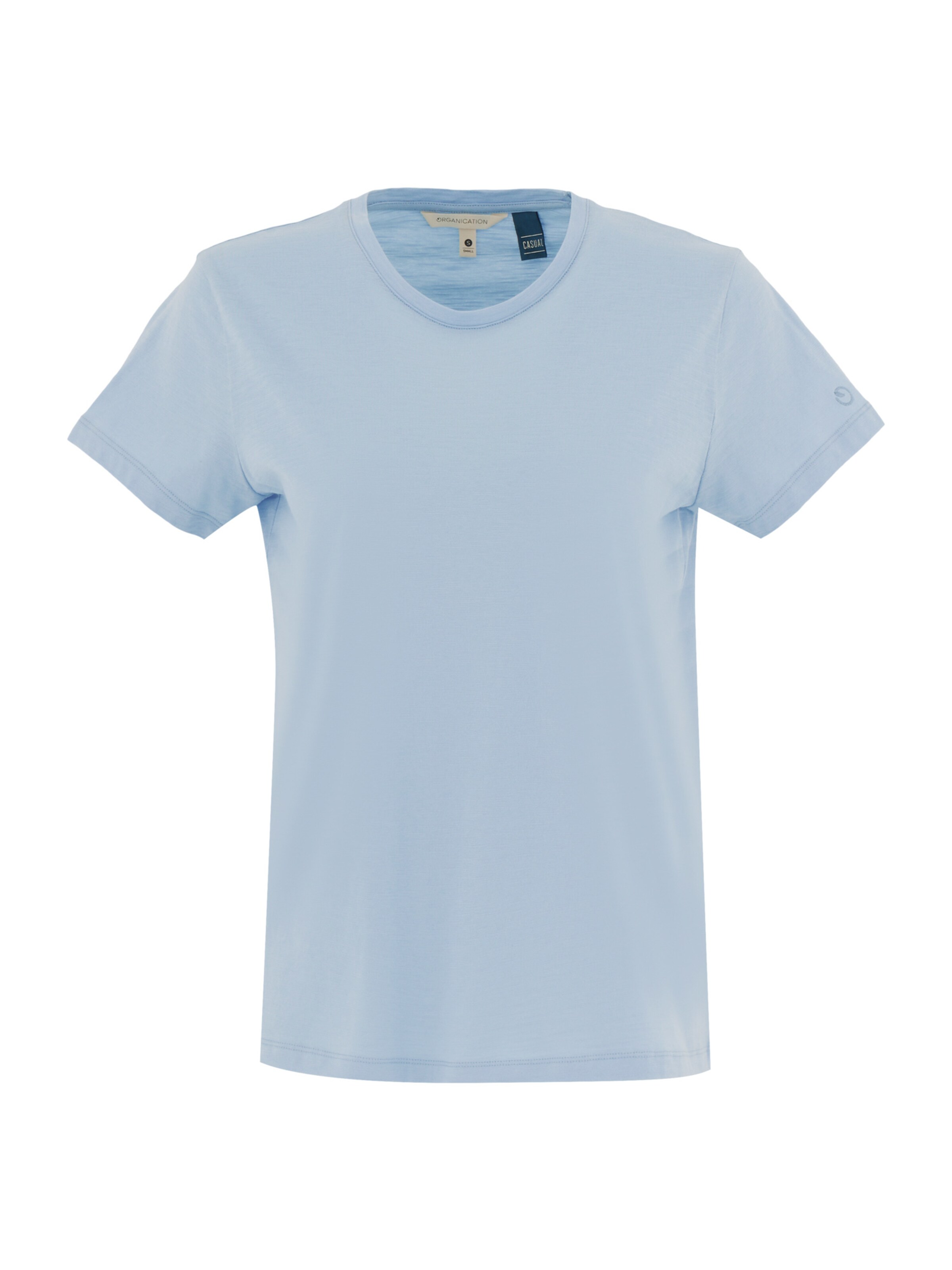 Organication T-Shirt in Blau: Vorderseite