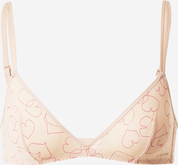 Triangle Soutien-gorge Calvin Klein Underwear en beige : devant