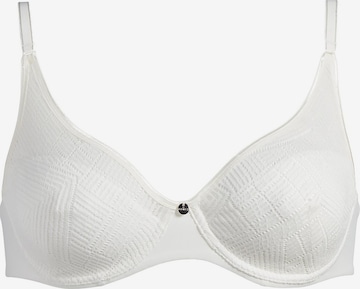 Chantelle T-Shirt BH 'Easy Feel Emma' in Weiß: Vorderseite