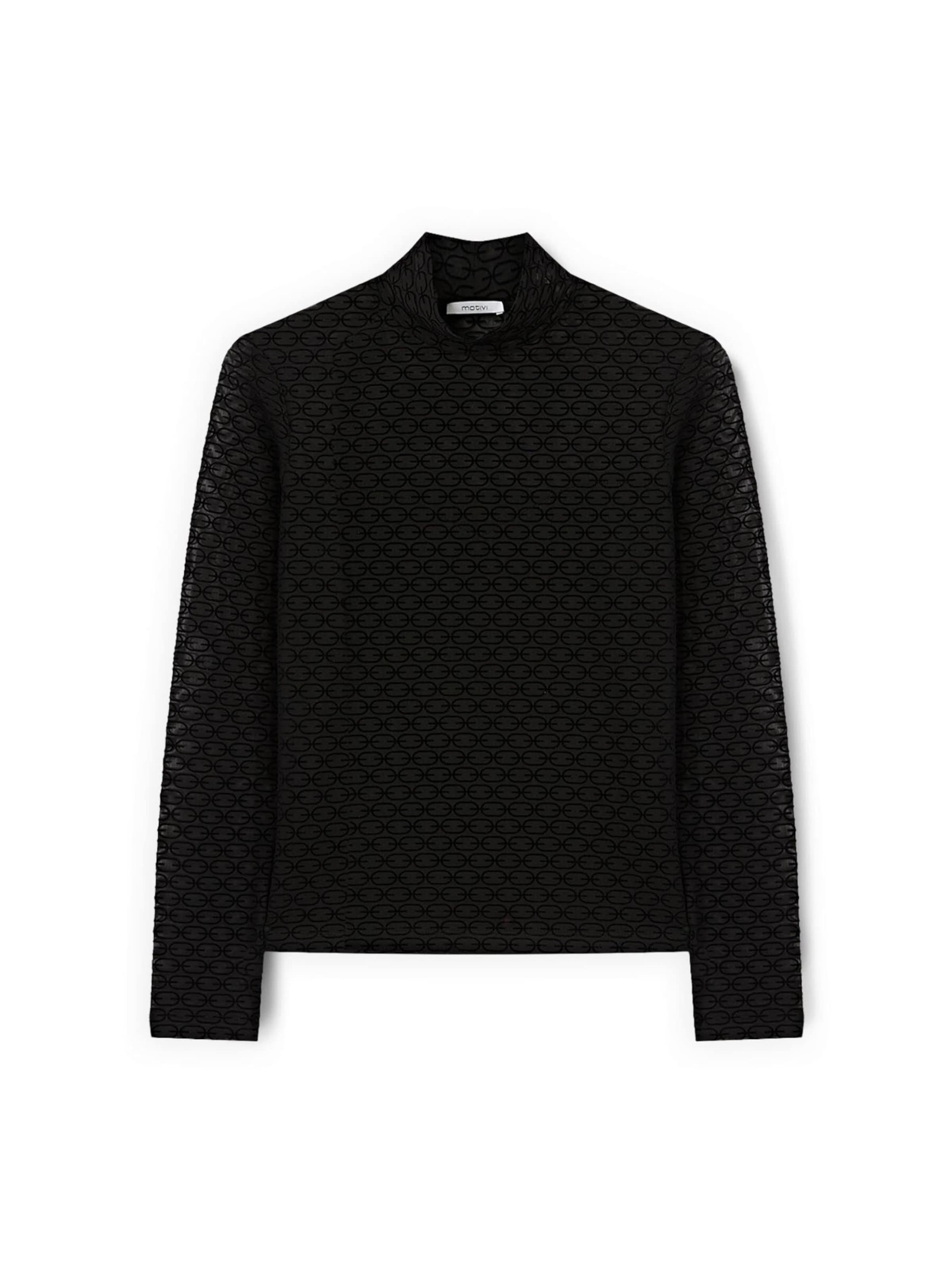MOTIVI - Camiseta en negro: frente