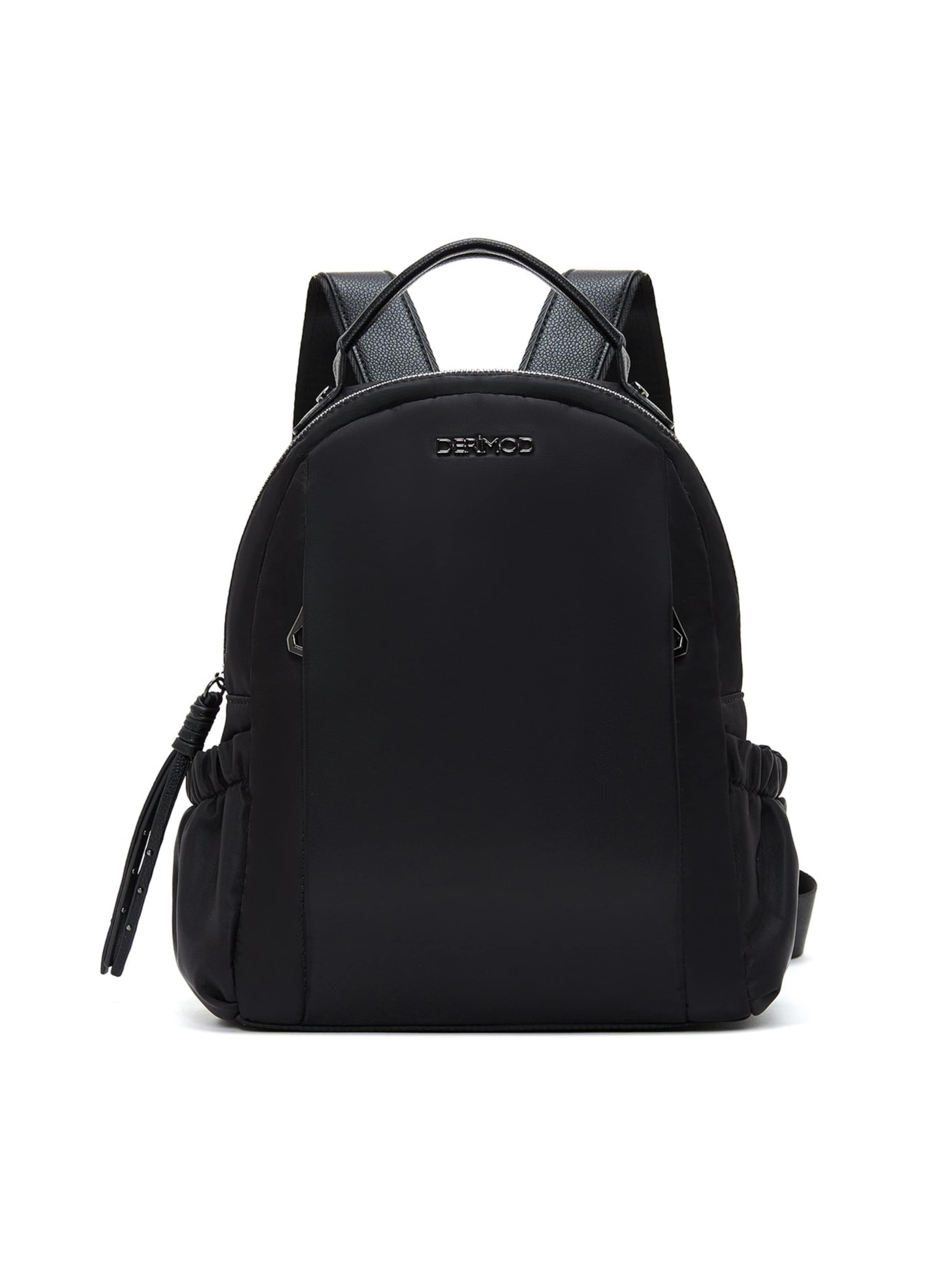 Zaino di Derimod in nero: frontale