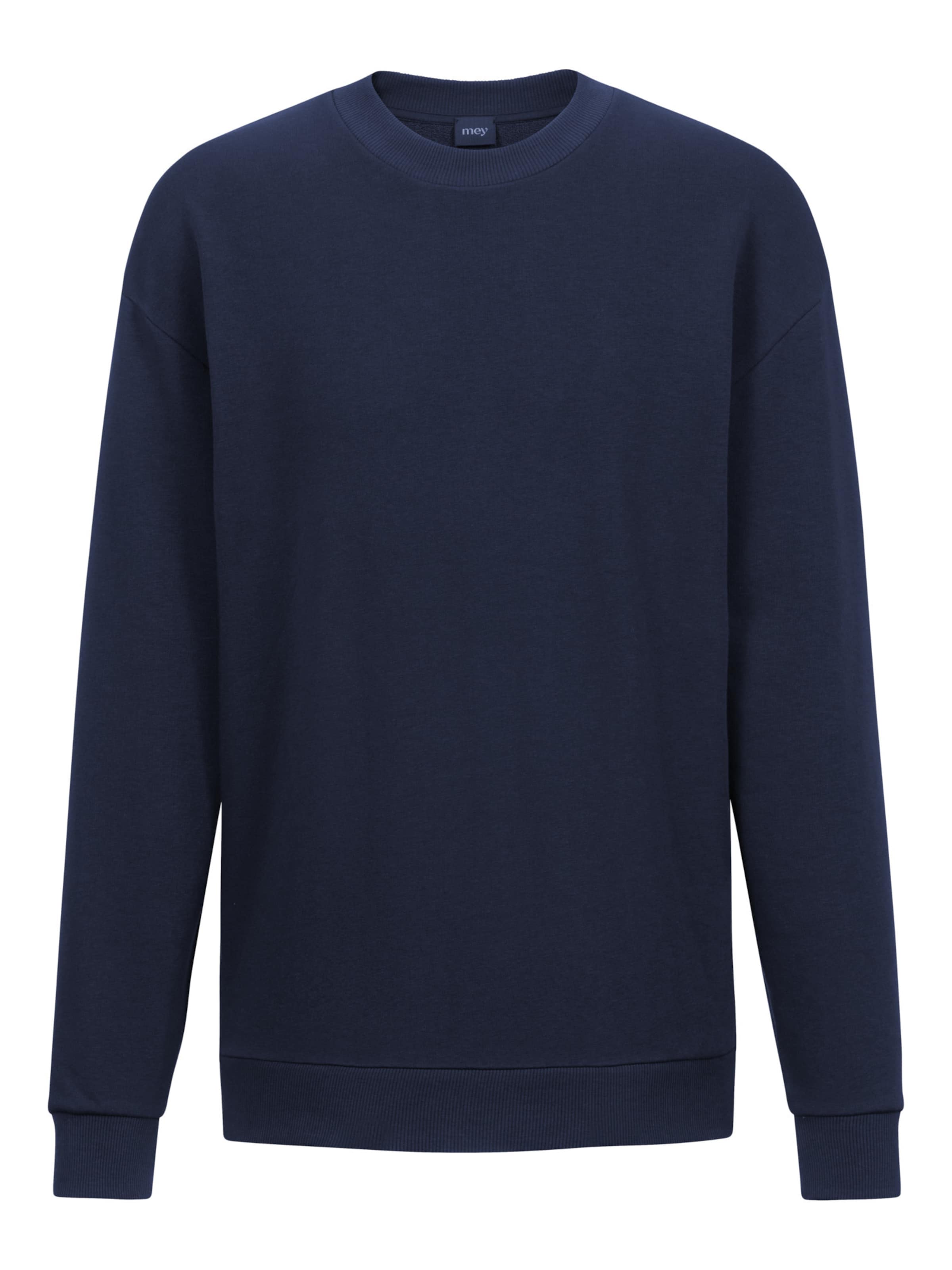 Mey Sweatshirt 'Terry Essentials' in Blau: Vorderseite