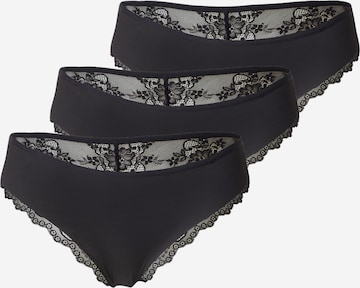 HunkemöllerSlip - crna boja: prednji dio