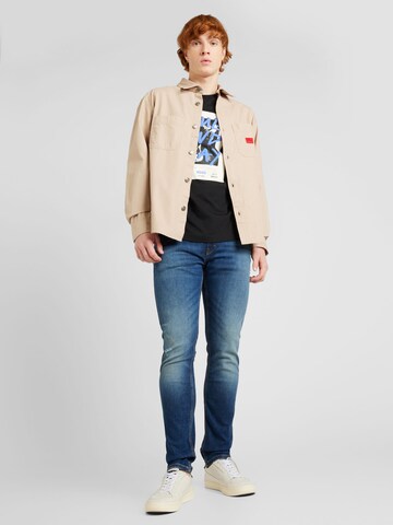 HUGO - Ajuste confortable Camisa 'Erato' en beige