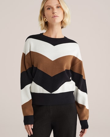 WE Fashion Sweter w kolorze czarny: przód