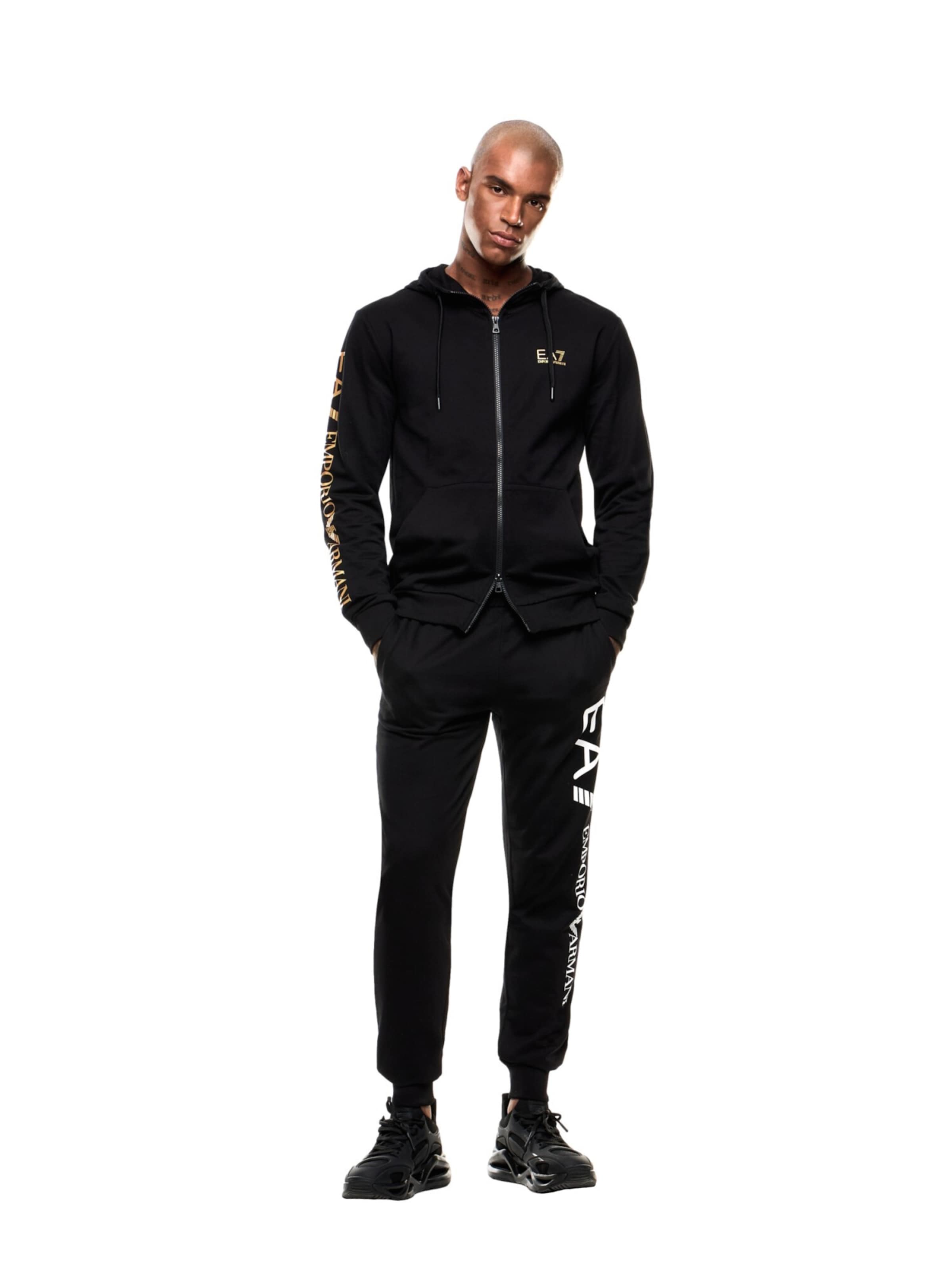 Giacca di felpa di EA7 Emporio Armani in nero