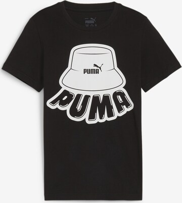 T-Shirt 'ESS+' PUMA en noir : devant