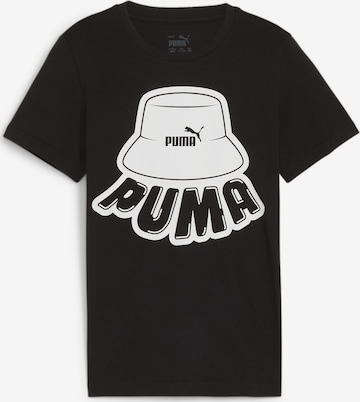 PUMA T-Shirt 'ESS+' in Schwarz: predná strana