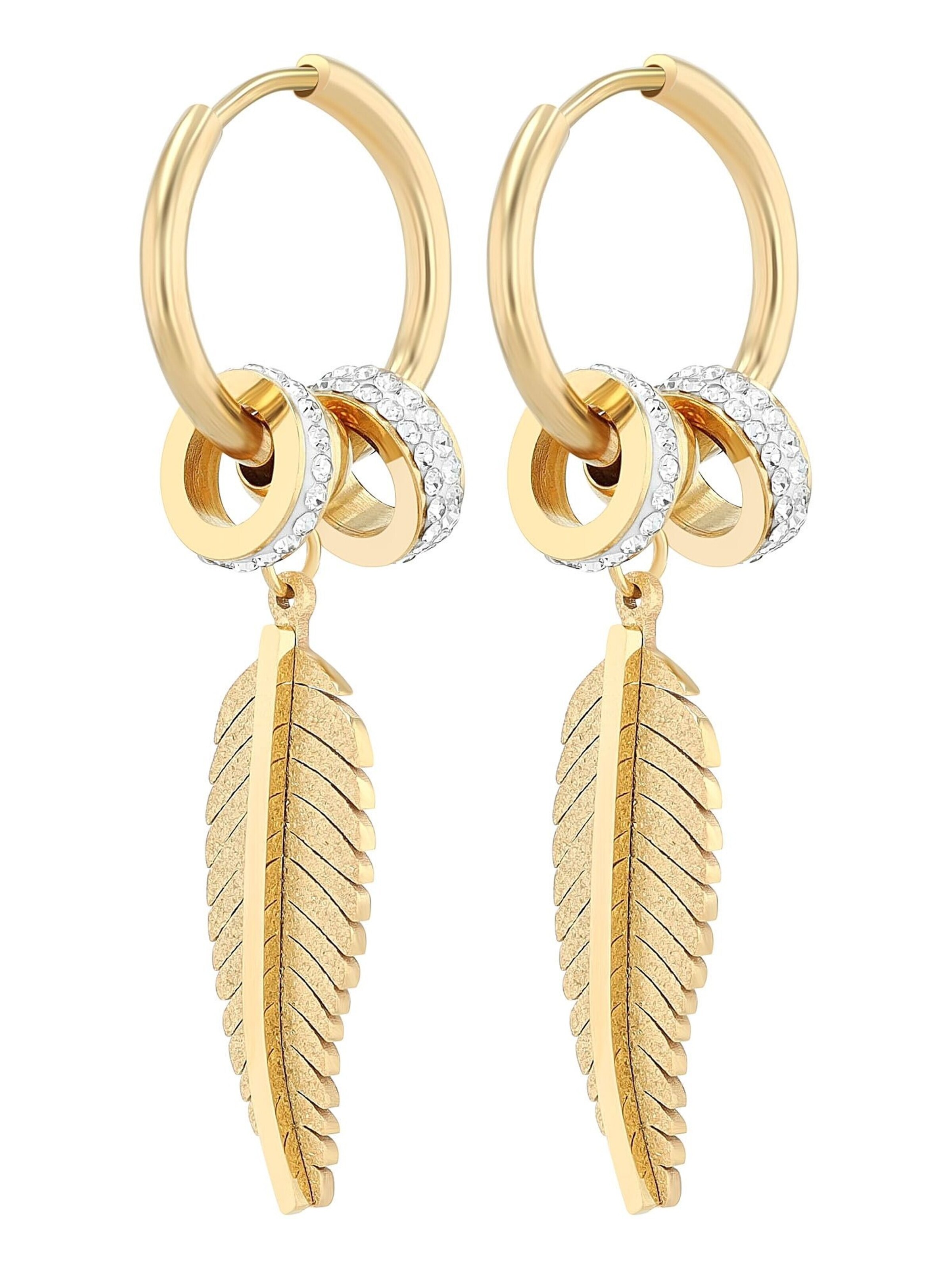 Akzent Earrings 'Jazz, hautverträglich' in Gold