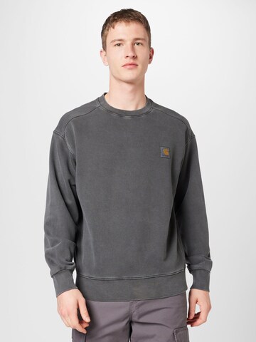 Carhartt WIP Sweatshirt 'Nelson' in Black: front